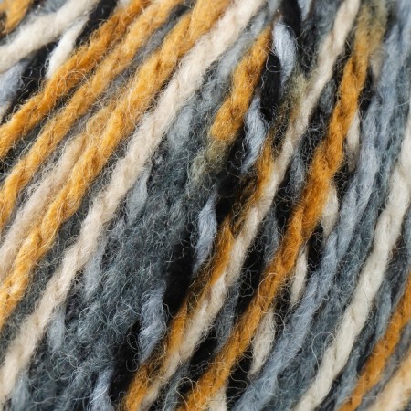 Yeritage yarn 75% acrylic, 25% wool 125m/50g (331 saffron-gray-gray)-2