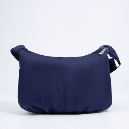 Bag Cross-Bodi with a zipper, blue color