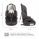 Car seats Siger "Star", ISOFIX LUX, group 1/2/3, zebra gray, beige