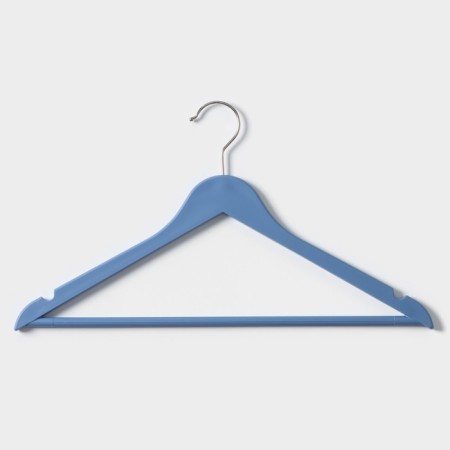 Shoulders - hangers for clothing with a crossbar LadoM, 42.5 × 23 cm, 5 pcs, blue color-3