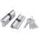 Cylinder mechanism 200 ZA 90 mm (30.10.50) CP, 5 cl., Color chrome