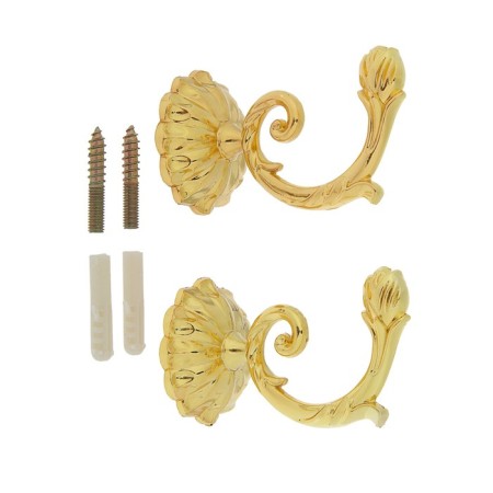 Hook for curtains tundra KS006, one -rod, color gold-1