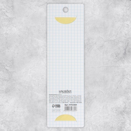 Paper stickers on the “Notebook” substrate, for a diary of 6 × 21 cm-6