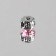 Rhinestones are sewing "circle", in the frame, d = 8 mm, 20 pcs, pink color