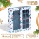 New Year. Box for 8 sweets and chocolate, 17.7x17.7x3.8 cm, confectionery packaging