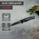 Vegetable knife “Grime”, blade 7.5 cm, black color