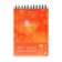 Notebook on spirals A6, 80 sheets, cage, Erichkrause "Spiralblock", cardboard cover, firm substrate, offset unit, 100%white, mix