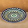 Plate of the Rishtan ceramics "Flowers", 26 cm, blue mix