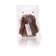 Soft toy Gulliver Bunny "Mokko" with a bow, coffee color, 25 cm