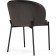 Stool on a metal frame Nile metal/velor, black/gray 58x54x80 cm