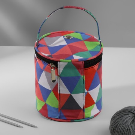 The triangory-triangle bag, 1 eyelet, d = 14 × 14.5 cm, color colorful color-4