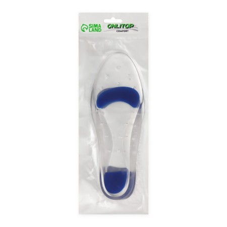 Insoles for shoes, with an adversary, universal, 39-40 rr, 25.5 cm, pair, transparent/blue color-6