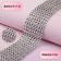 Ribbon with imitation of rhinestones, 4 cm, 9 ± 1 m, silver color