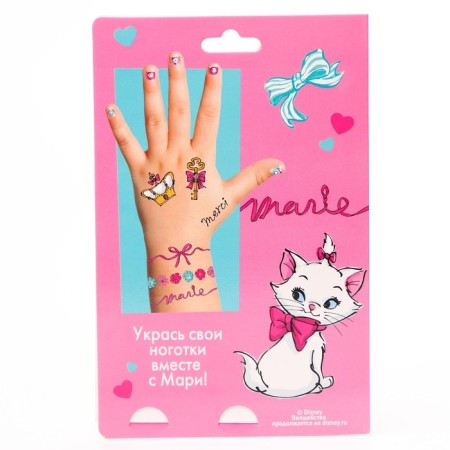 Manicure set with translation stickers "Kitty Marie"-5