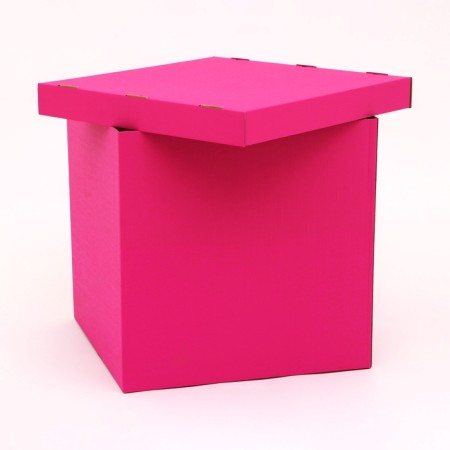 Box for balloons, pink 60 x 60 x 60 cm-5