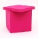 Box for balloons, pink 60 x 60 x 60 cm
