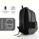 Youth backpack on lightning, 6 pockets, gray color