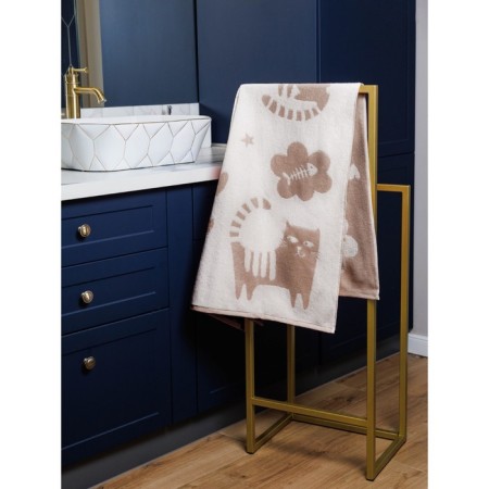 Tmach Tensor Guten Morgen Cat Love, 450 gr, size 30x50 cm, beige color