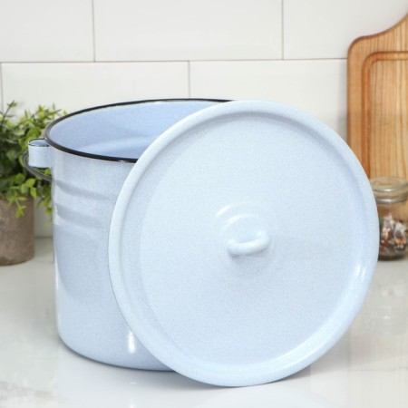 Cylindrical bucket, 9 l, with a lid, color mix-2