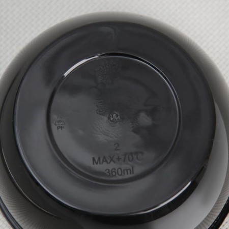 Container plastic disposable “Pier”, 360 ml, 11.2 cm, black color-2