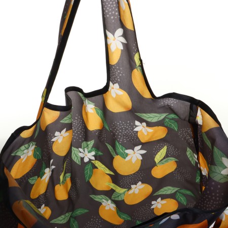 Household bag without fastening, folding, black color-2