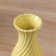 VAZA Ceramics Table "Olven" waist, 18x7.5 cm, yellow
