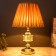 Table lamp "Enthusiasm" 1x60W E27 gold belt backlight 26x26x46 cm Risalux