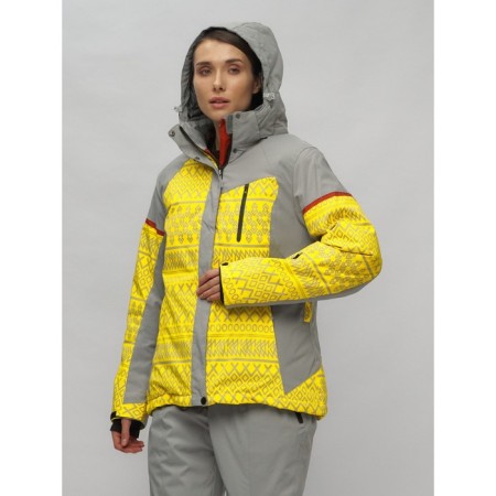Ski suit female, size 56, yellow color-27