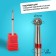 Diamond milling cutter for the "ball" manicure, fine granularity, 3.1 mm, in a plastic case