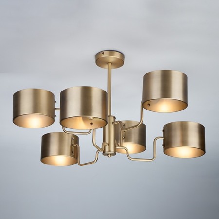 Pallada 6x60W E14, bronze 76x76x45 cm-2
