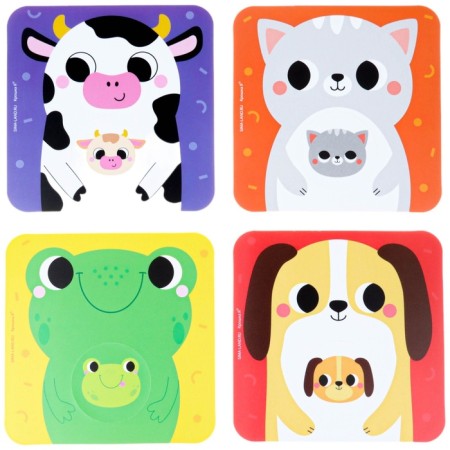 Soft puzzle for kids “Who whose baby is?”, 8 puzzles, crush me-4