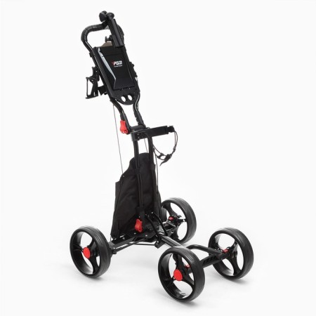Tail for transporting bags for golf PGM, folding, aluminum, black-1