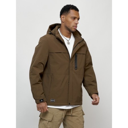 Male spring jacket, size 52, brown color-6