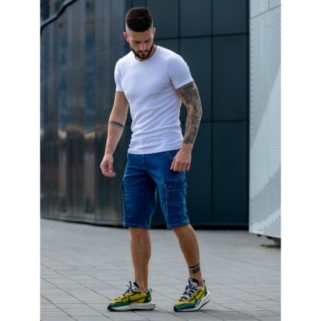 Male shorts, size 52, blue color-7