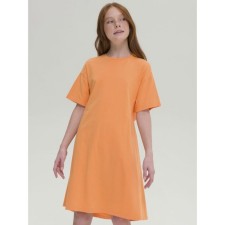 Dress for girls, height 134 cm, orange color