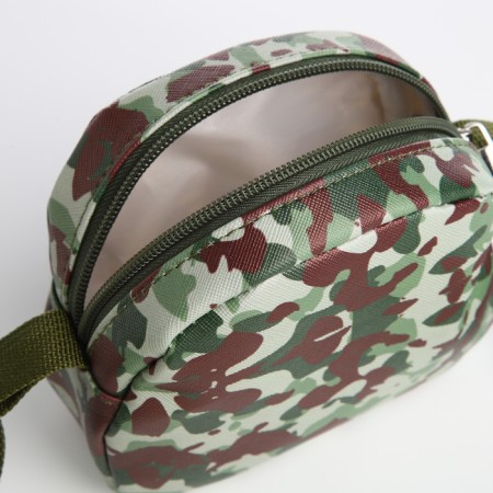 Baby Bag on a zipper, green color/camouflage-2