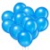 Latex ball 12 ", metal, set 100 pcs., Blue color