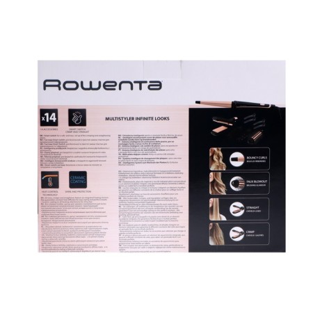 Multistayer Rowenta CF4231F0, 14 in 1, 190 ° C, ceramic coating, black and honey-10