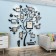 Interior stickers with photo frames "Memories", decor on the wall, panel 190 x 156 cm