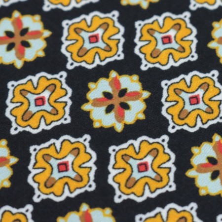 Payer satin fabric, width 150 cm, orange color-2