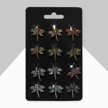 Brooch "Dragonfly" mini, color mix (indivisible packing 12 pcs., Price per pcs.)-1