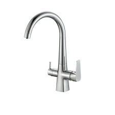 Fashun A4353 kitchen mixer, single -leaf, with output for drinking water, brass, chrome