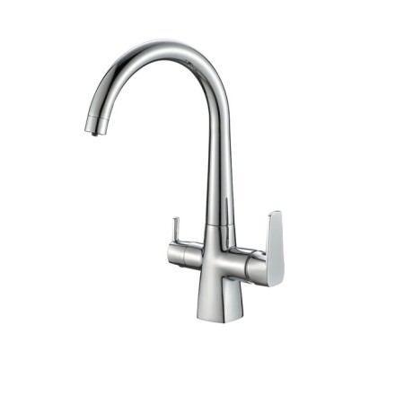 Fashun A4353 kitchen mixer, single -leaf, with output for drinking water, brass, chrome