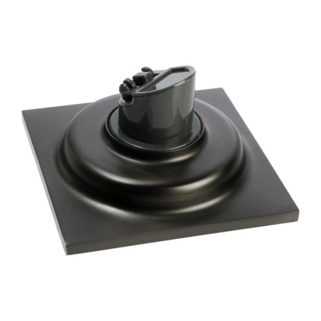 Zein gap, 100x100 mm, vertical, d = 32 mm, stainless steel, gray-4