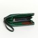 Women's wallet with lightning, green color