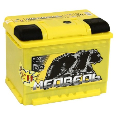 Battery Bear Silver Ca/CA 60 Ah, reverse polarity