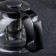 Glass teapot “Illusion”, 1.6 liters, with metal sieve, black color