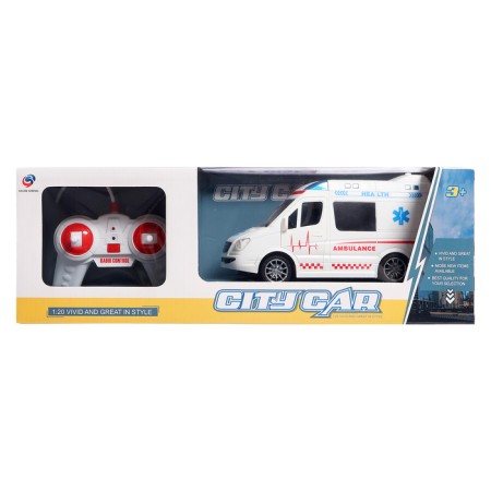 Ambulance radio -controlled machine operates on batteries, light and sound effects-8