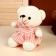 Soft toy "Trunk in the dress", white color