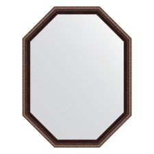 Mirror in the baguette frame, a mahagon with an ornament of 50 mm, 69x89 cm